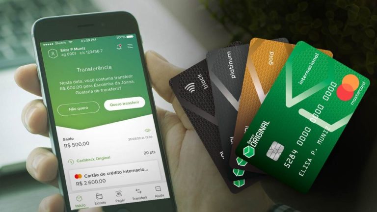 Cartão de Crédito Banco Original oferece limite alto – Saiba mais!